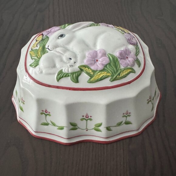 Vintage 1986 Easter Ceramic Wall Decor Mould Le Cordon Bleu Bunny Rabbit - Picture 3 of 8